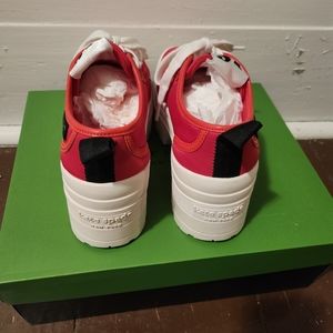 Kate Spade Red Upstate Sneakers Size 6 worn once